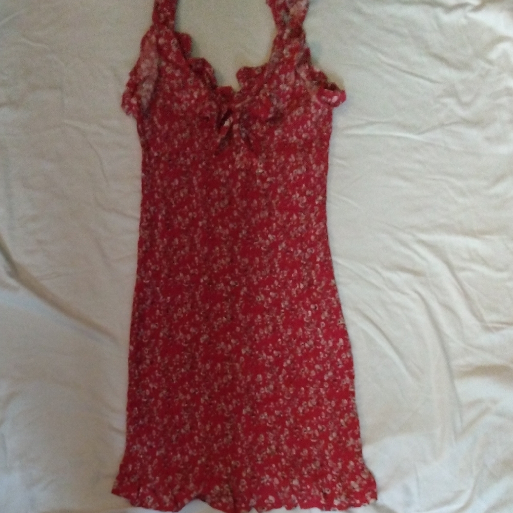 Japna Red Floral Dress